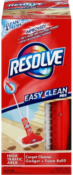 Resolve Easy Clean Pro Carpet Cleaner Gadget & Foam Spray Refill