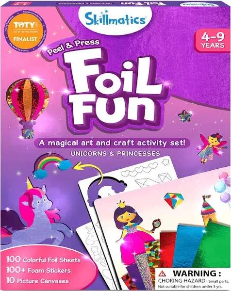 Skillmatics Art & Craft Activity Foil Fun Unicorns & Princesses