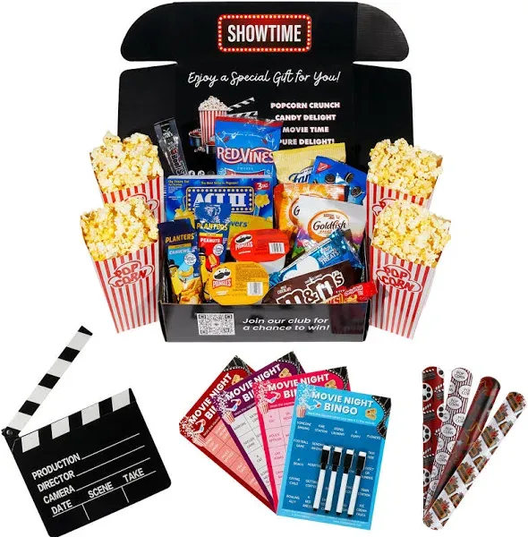 XOXO Parents Movie Night Basket Gift Set