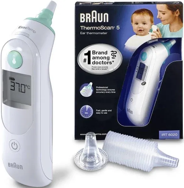 Braun ThermoScan 5 Digital Ear Thermometer IRT6020