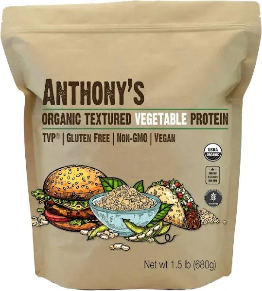 Anthony's Organic Textured Vegetable Protein