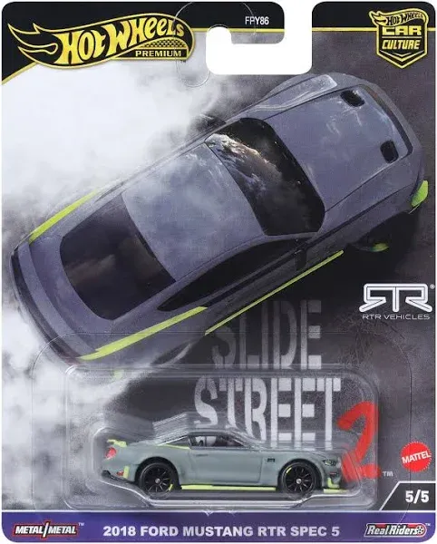 2024 Hot Wheels Car Culture Slide Street 2018 Ford Mustang RTR Spec 5