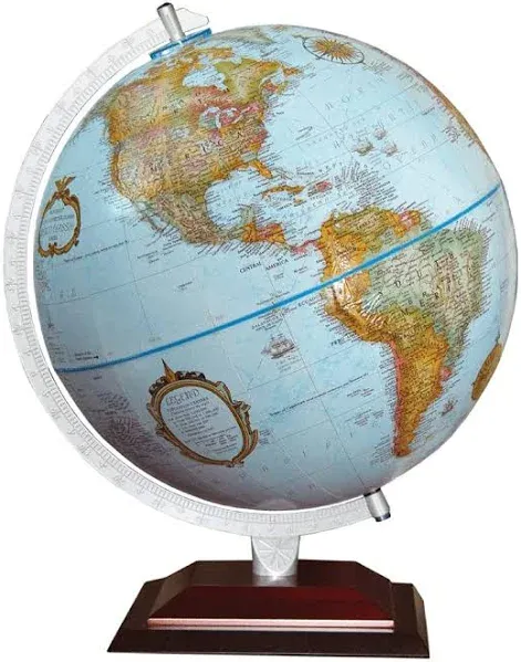 Aragon Globe, 12&#034; Desktop World Globe, Raised Relief, Up-to-date Cartography,..<wbr/>.