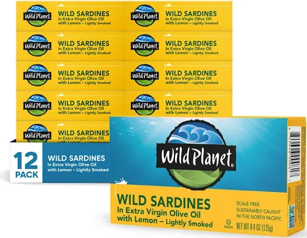 Wild Planet, Wild Sardines in Extra Virgin Olive Oil with Lemon