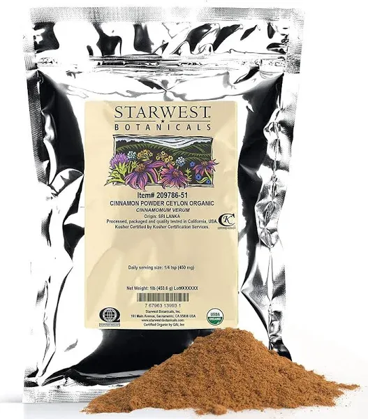 Starwest Botanicals, Cinnamon Powder, 4 oz