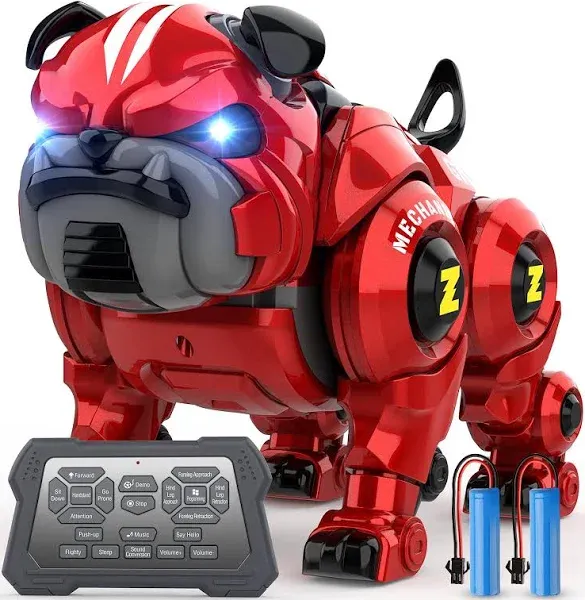 Lterfear Robot Dog For Kids Remote Control Robot Rechargeable Programing Stunt Robo Dog With Sing Dance Touch Function Robot