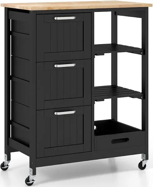 Costway Rolling Kitchen Island Utility Storage Cart