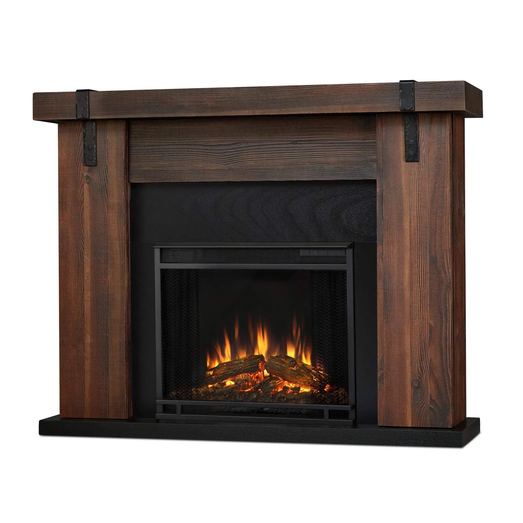 Aspen 49" Electric Fireplace in Chestnut Barnwood by Real Flame