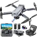 Drone with 4K Camera RC Quadcopter for Adults, 1640ft Long Range Video Transmission, 3-Axis Gimbal, 46Mins Flight Time GPS Auto Return and Follow Me, Circle Fly, Waypoint Fly, Altitude Hold