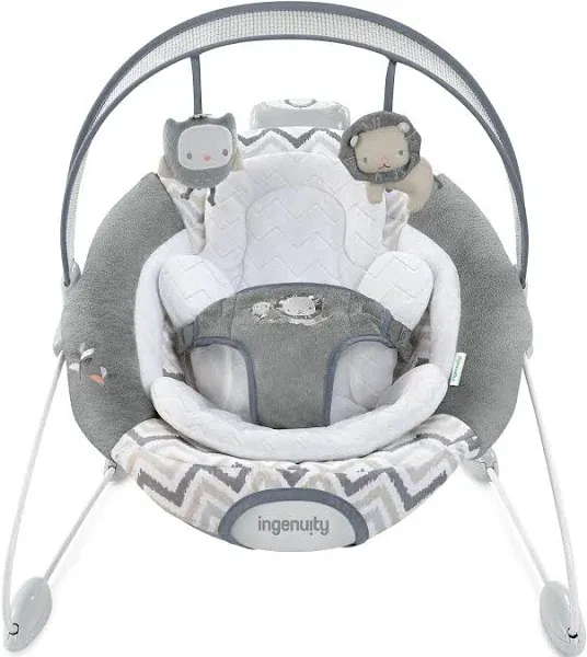 Ingenuity Smart Bounce Baby Bouncer Braden Replacement Part Fabric White Insert