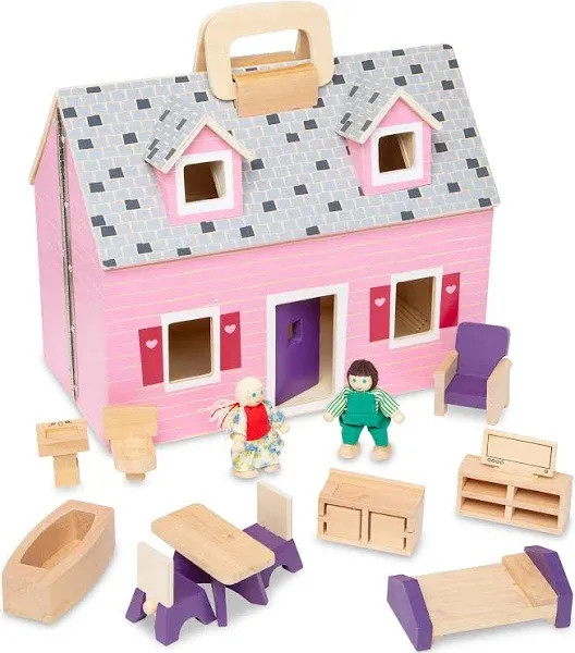 Melissa & Doug Fold & Go Mini Dollhouse