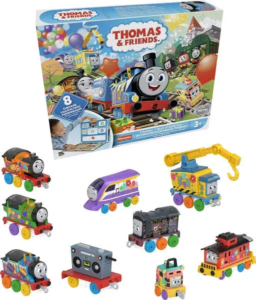 Thomas &amp; Friends Toy Trains Set Thomas’ 7 Days of Surprises, 10-Piece... 