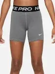 Nike pro girls shorts grey kid xs