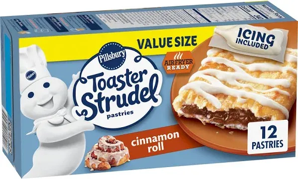 Pillsbury Toaster Strudel Pastries, Cinnamon Roll, 6 ct, 11.7 oz