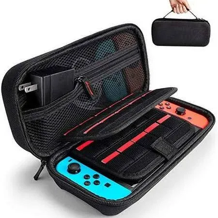 Deruitu Switch Carrying Case Compatible with Nintendo Switch/Switch OLED - Fit -