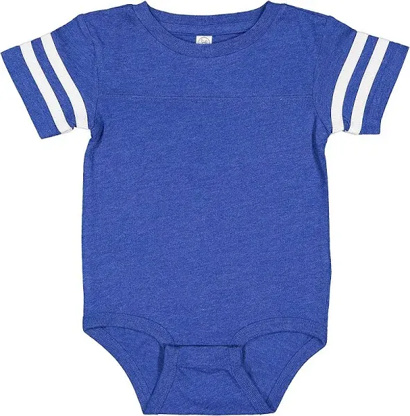 Clementine Infant Football Fine Jersey Bodysuit 4437 -VN Royal/BD 6MOS