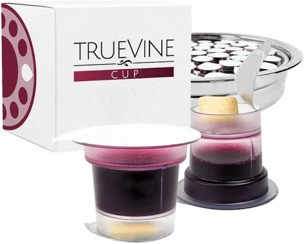 TrueVine Cup Prefilled Communion Cups and Wafer Set