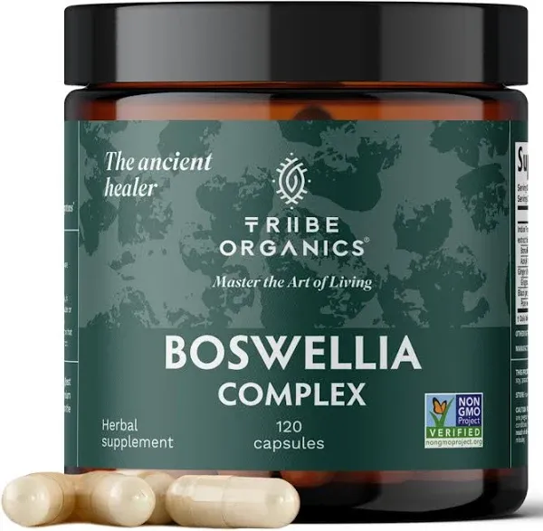 Tribe Organics Boswellia Complex, 120 Capsules