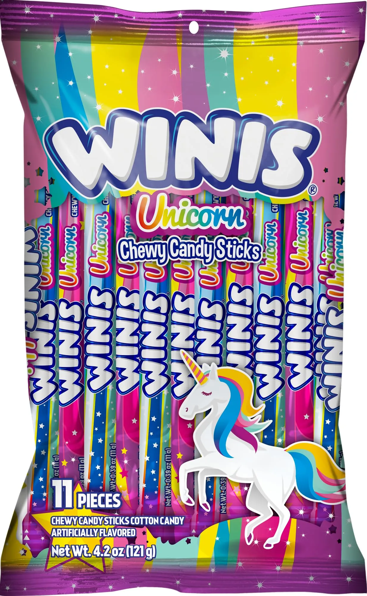 Unicorn | Chewy Candy Swirl | Cotton-Candy Flavored | Sharing Size 4.3 Oz Bag...