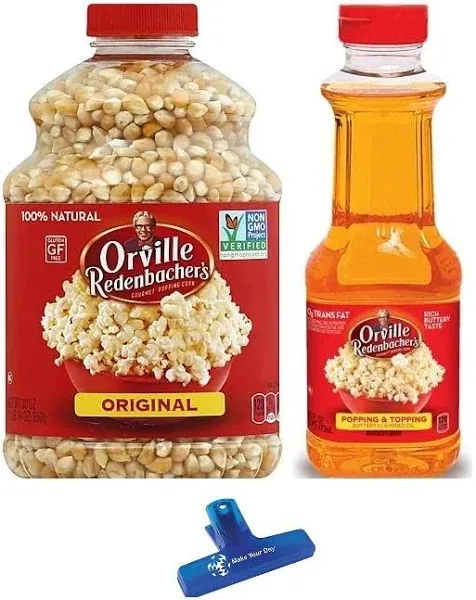 Make Your Day Orville Redenbacher's Gourmet Popping Corn, Original Pop Corn and Popping & Topping Buttery Flavored Oil