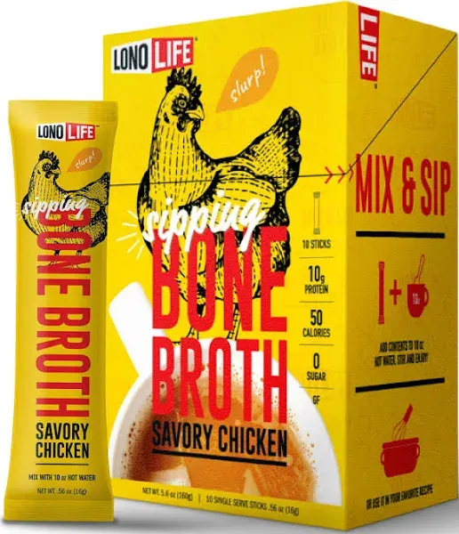 LonoLife Chicken Bone Broth Stick Packs