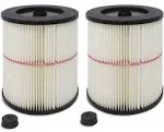 2 General Purpose Cartridge Filters Compatible With Stripe Vacuum Cleaner Tool