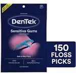 DenTek Comfort Clean Sensitive Gums Floss Picks 150 Pack