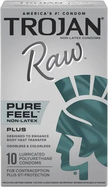 Trojan Raw Pure Feel Non-Latex Condoms