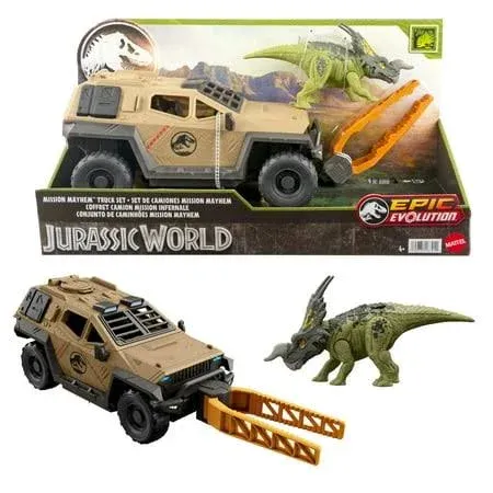 Mattel - Jurassic World - Mission Mayhem Truck Set [New Toy] Action Figure, Fi