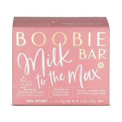 Boobie Bar Oatmeal Chocolate Chip Superfood Breastfeeding Bar (10.58 oz)