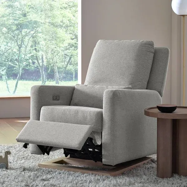 Babyletto Sigi Electronic Recliner and Glider in Eco Performance Fabric with USB Port