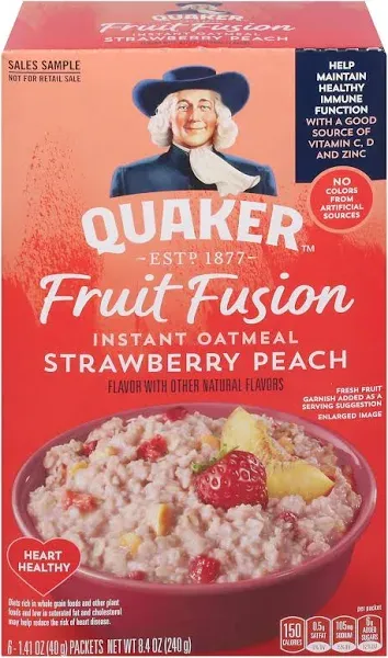 Quaker Fruit Fusion Strawberry Instant Oatmeal