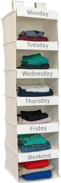 Super Heavy Duty Kids Closet Organizers And Storage | Linen Weekly Clothes Organ