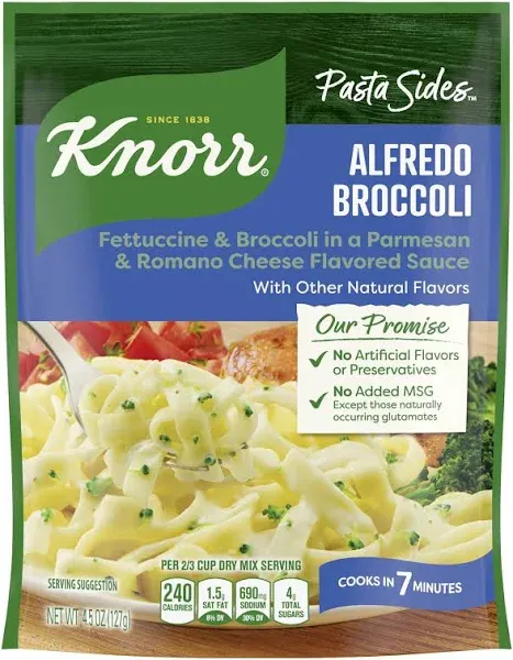 Knorr Alfredo Broccoli Fettuccine Pasta Sides