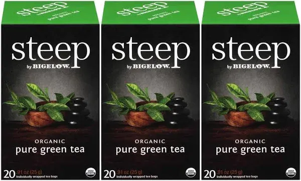 Steep Organic Pure Green Tea Bags