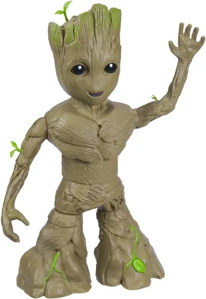 Marvel I Am Groot Groove &#039;N Grow 13.5&#034; up to 18&#034; Interactive Action Figure New