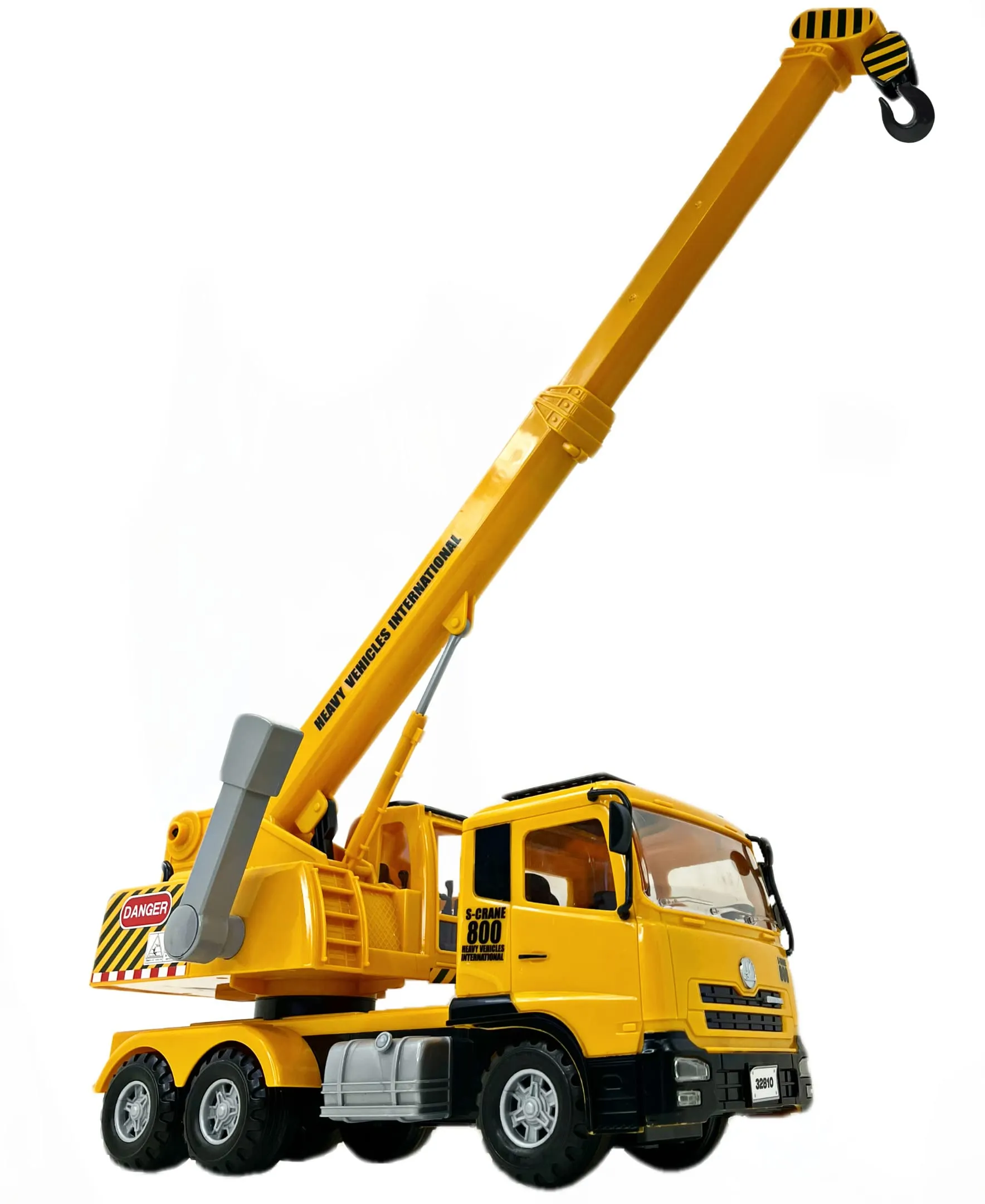 Big Daddy King Super Crane Toy Truck Extendable Arms &amp; Lever to Lift Crane Arm