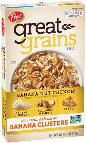 Post Great Grains Banana Nut Crunch Cereal