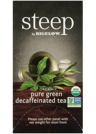 Bigelow Steep Organic Pure Decaffeinated Green Tea (0.9 oz)