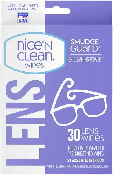 Nice 'N Clean SmudgeGuard Lens Cleaning Wipes