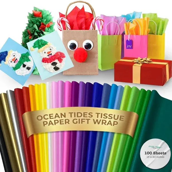 Ocean Tides Tissue Paper Gift Wrap