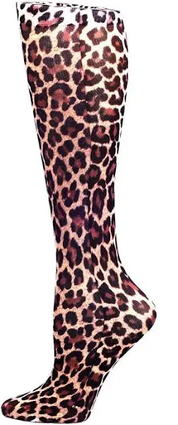 Celeste Stein Therapeutic Compression Socks, Hairy Leopard, 8-15 mmhg, .6 Ounce