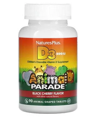 NaturesPlus Animal Parade Vitamin D3 Black Cherry