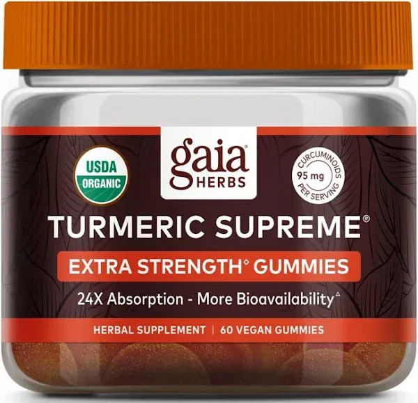 Gaia Herbs Turmeric Supreme Adult Daily Gummies - 40 Gummies