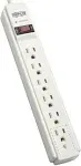 Tripp-Lite TLP606 6-Outlet Surge Protector, 6-ft Cord, 790 Joules