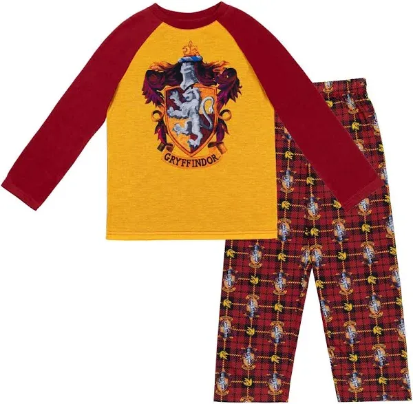 Harry Potter
Boys Hufflepuff Ravenclaw Slytherin Gryffindor Boys/Girls Pajama Shirt and Pants to