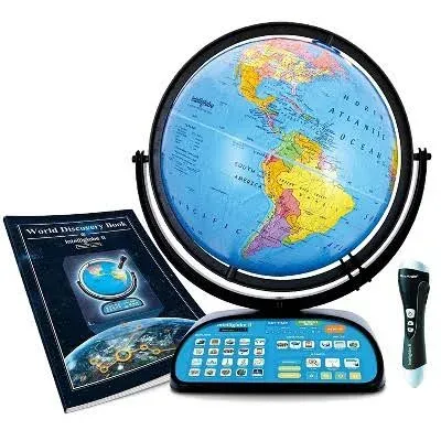 Intelliglobe II World Globe - 12&#034; Diameter, 18.5&#034; Height