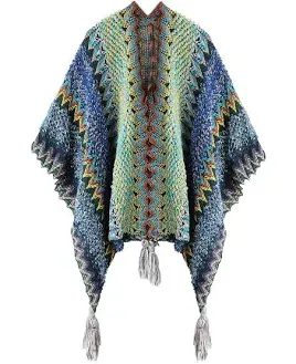 BOCOSO Women's Knit Shawl Wrap Poncho Cape