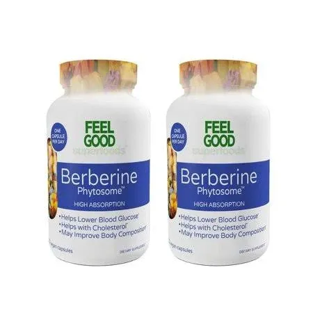 Feel Good Berberine Phytosome High Absorption 120 Capsules