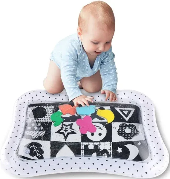 Water Play Mat, Tummy Time Toys for Babies 0-6 Months, High Contrast Baby Toy...